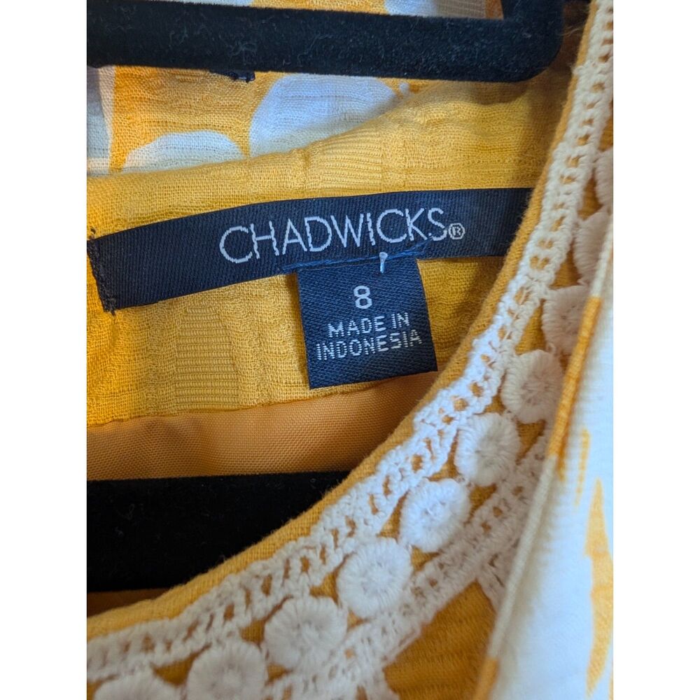 Vintage Chadwicks Marigold 2pc Dress Set Size 8 Mod Cottagecore Old Money 60s - Picture 13 of 14